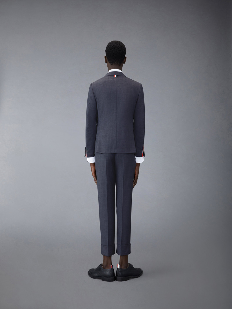 Thom Browne Medium Grey Super 120s Wool Twill Classic Suit outlook