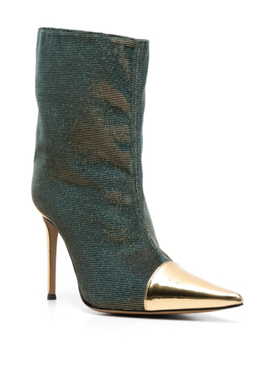 ALEXANDRE VAUTHIER 100mm iridescent-effect pointed boots outlook