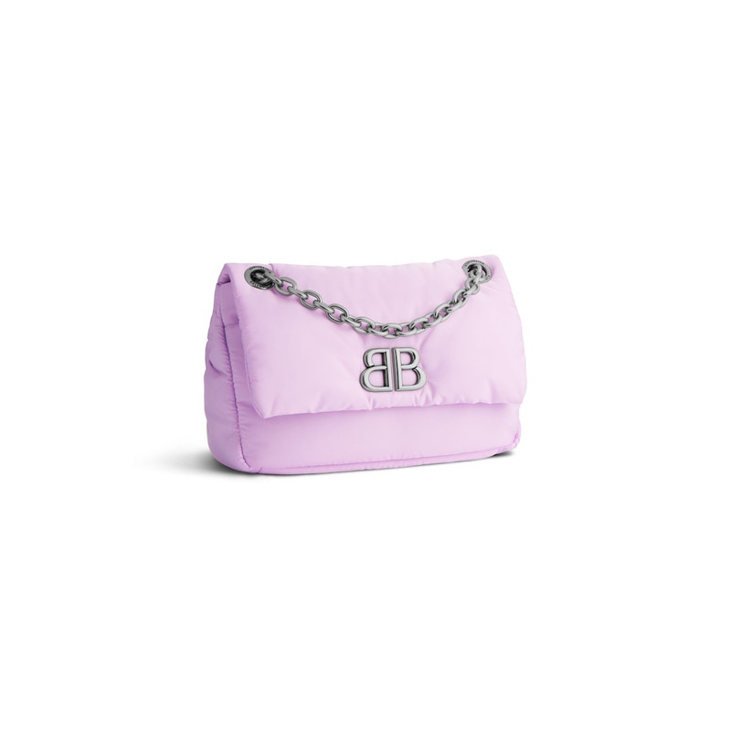 BALENCIAGA Women's Monaco Mini Bag in Lavender outlook