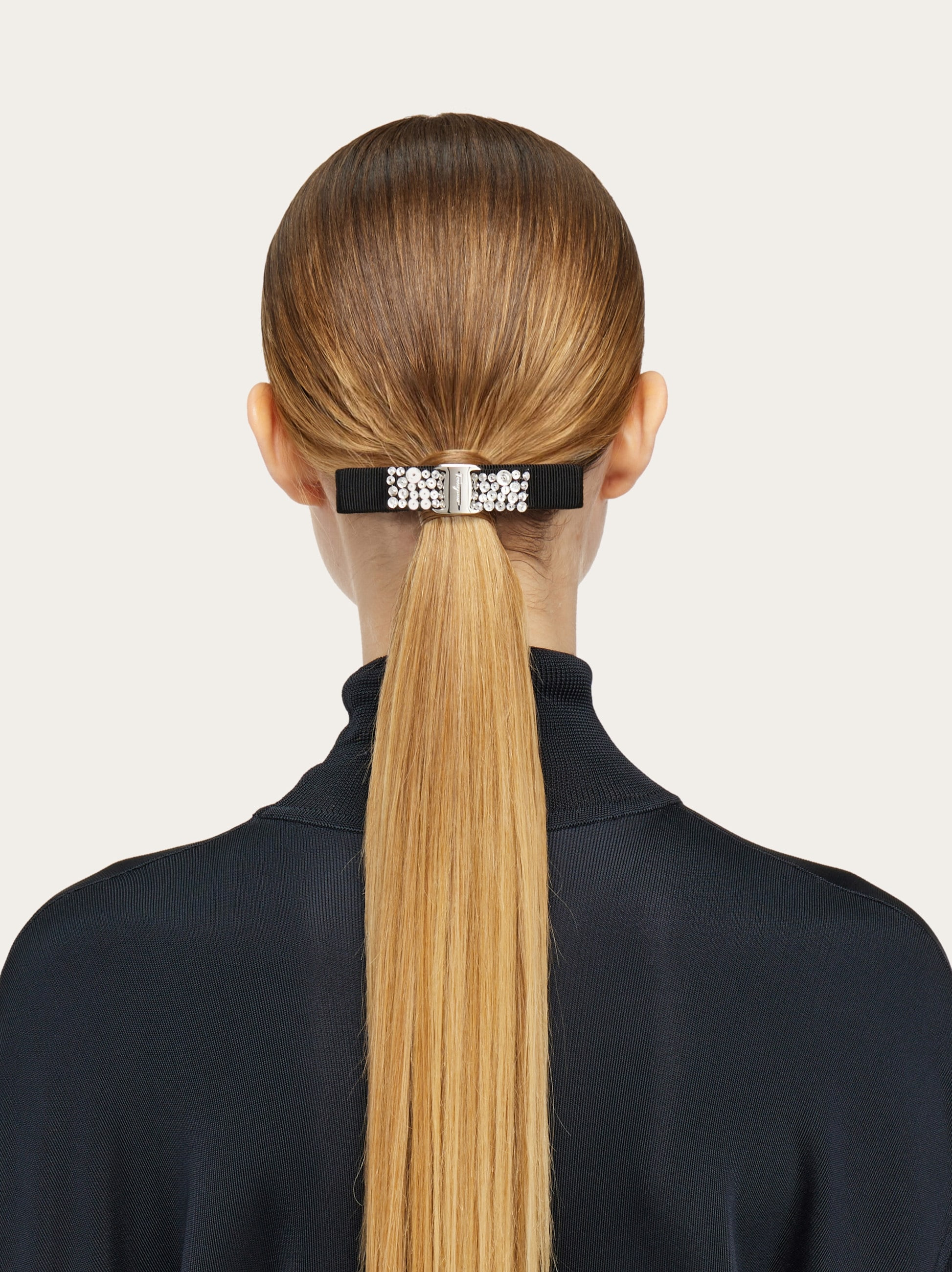 Vara bow crystal hairclip - 4