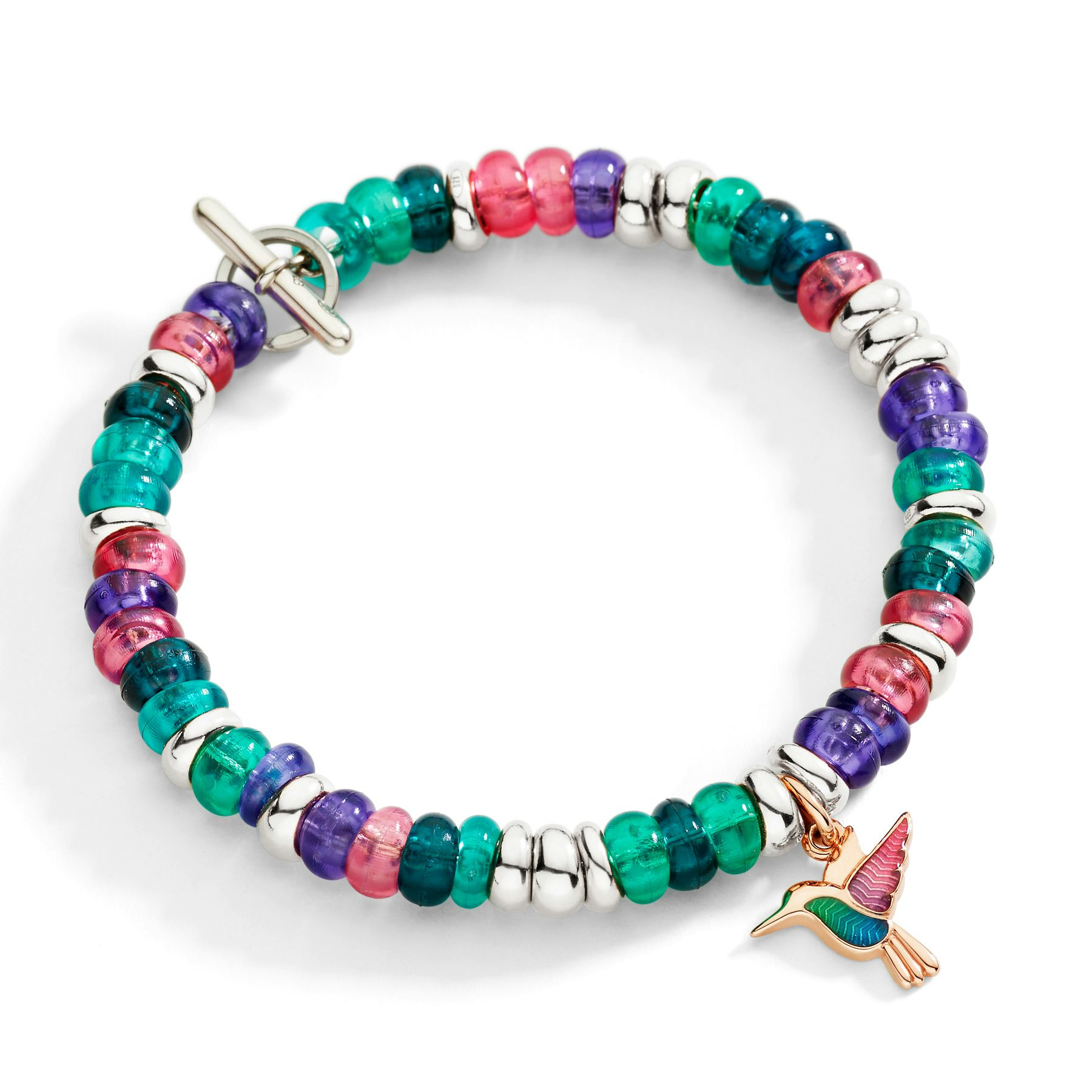 RONDELLE BRACELET IN SILVER & RECYCLED PLASTIC - 2