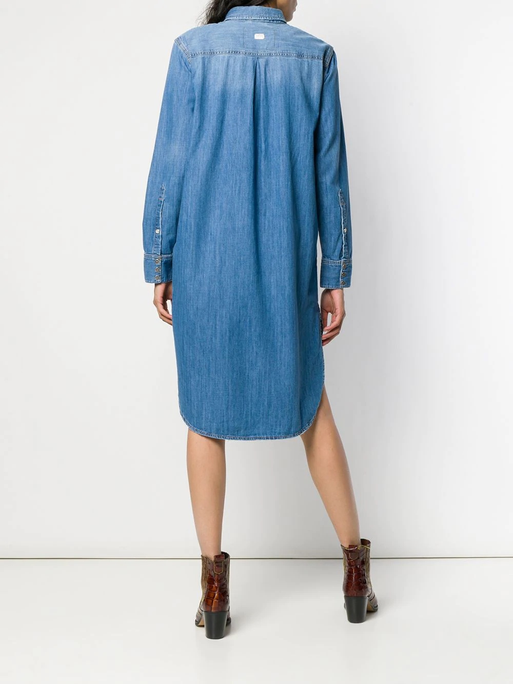 denim shirt dress - 4