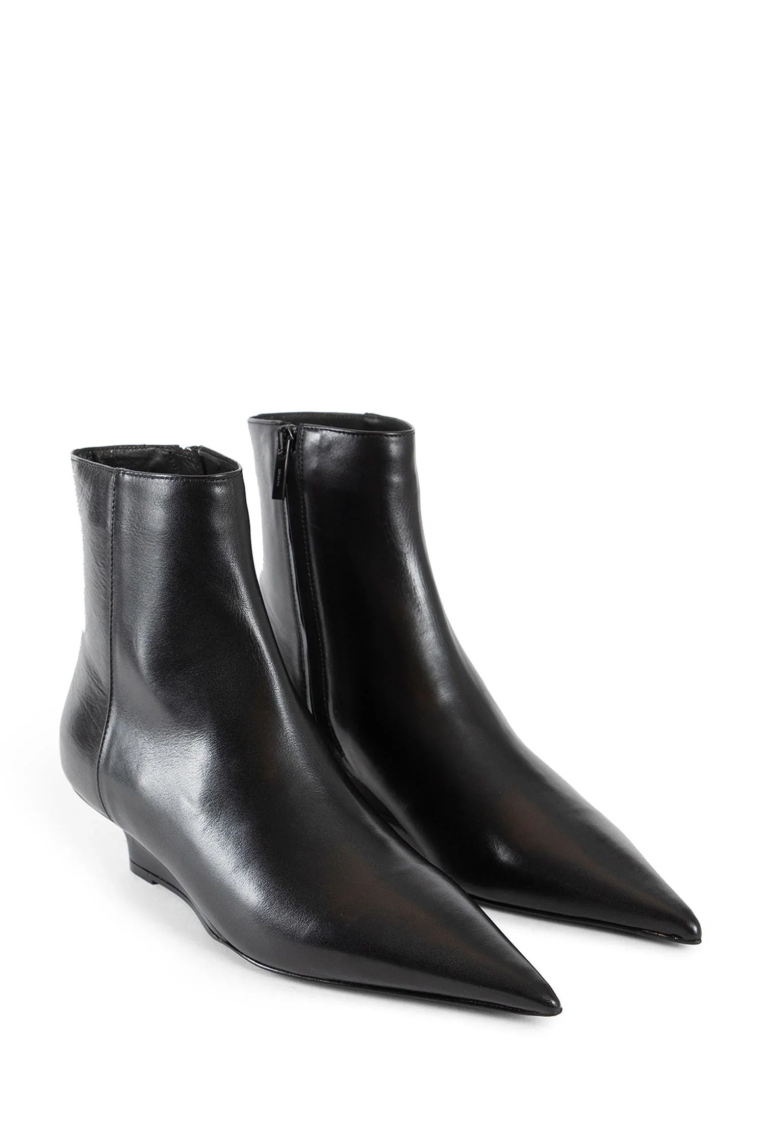 Sharp-Leather-Ankle-Boots - 7
