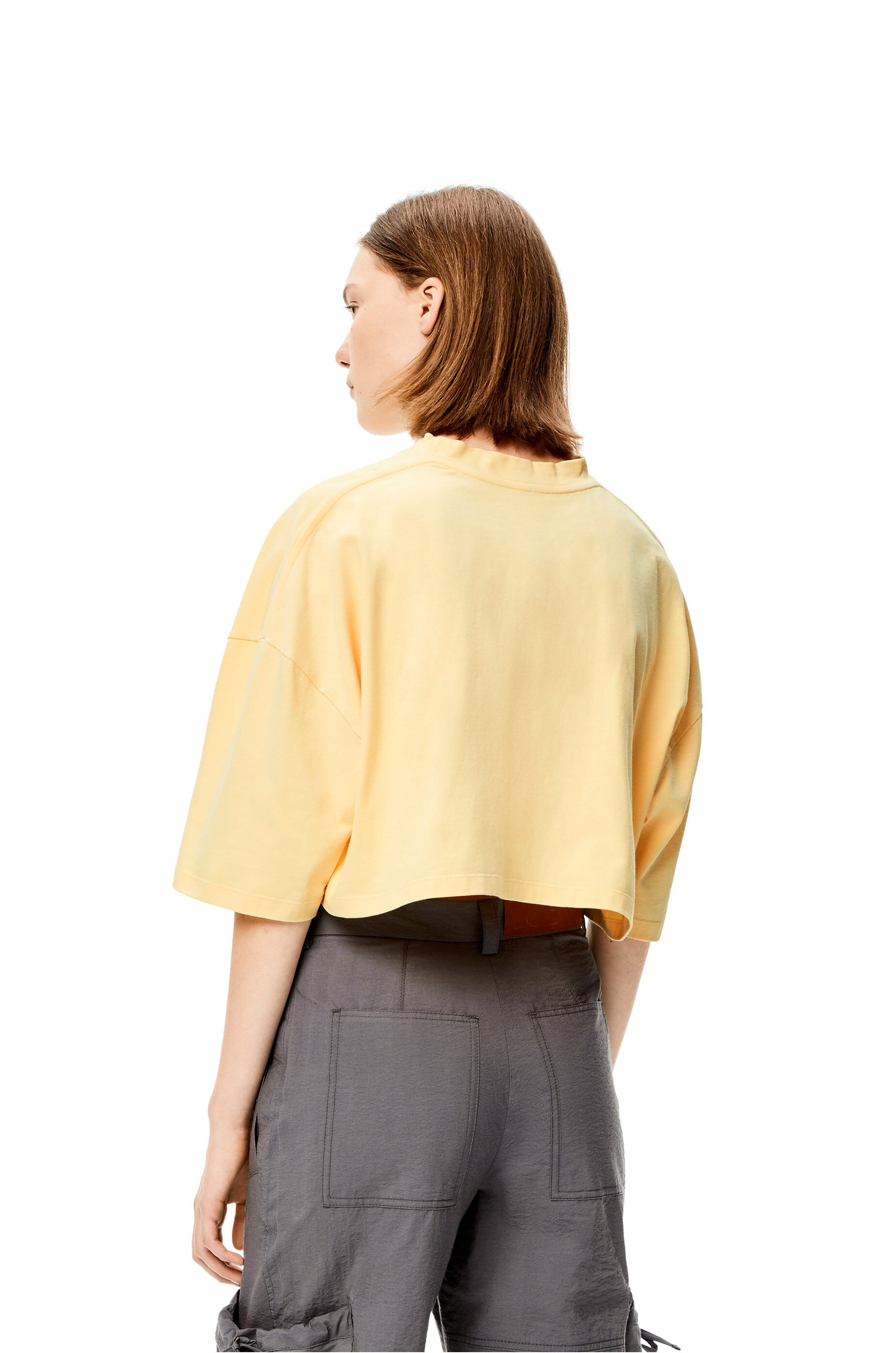 Cropped Anagram T-shirt in cotton - 4