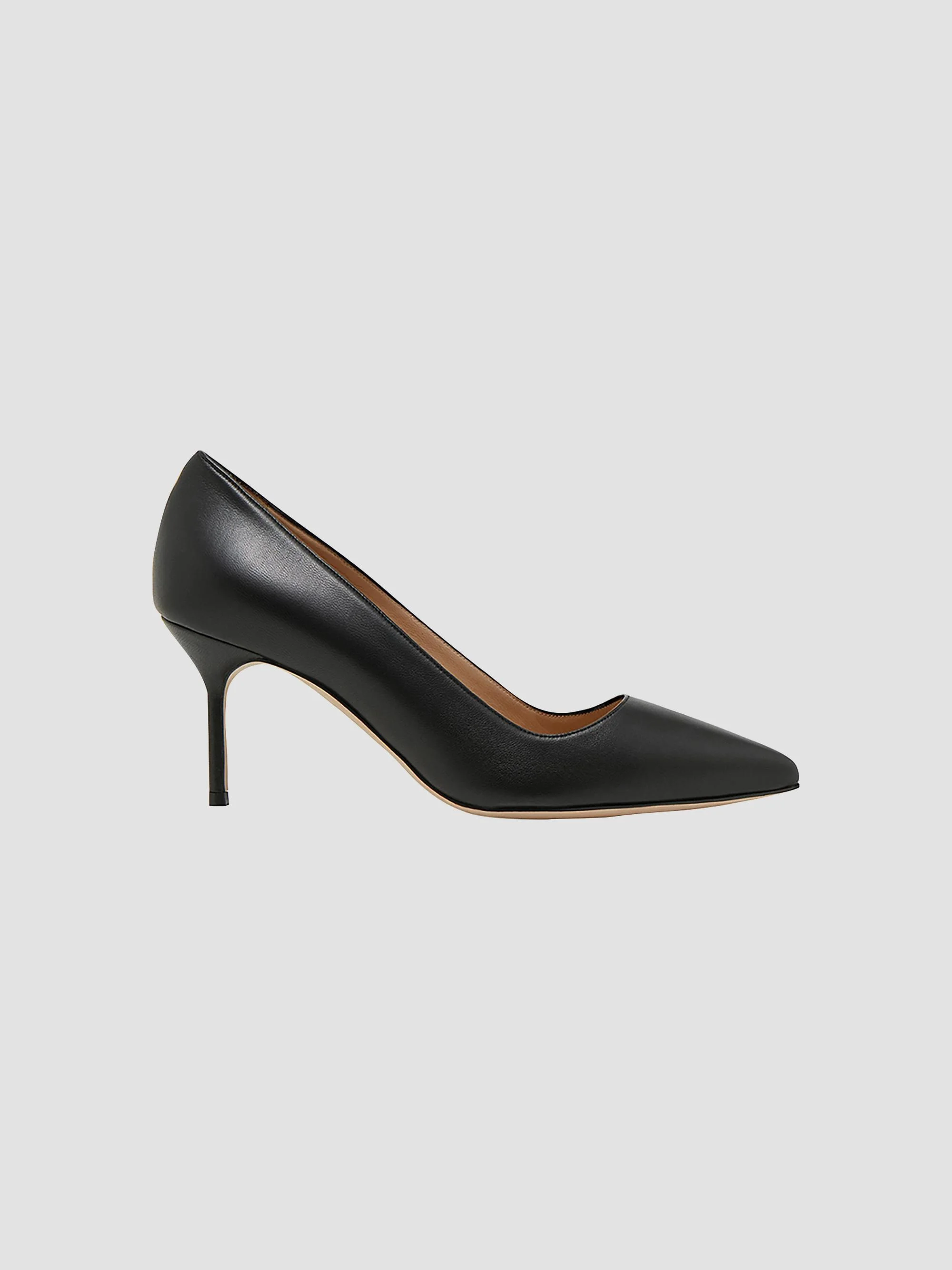 Women's BB 70mm Leather Stiletto Pumps - Black - 1