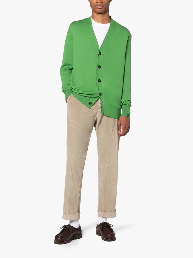 Mackintosh GREEN COTTON CARDIGAN outlook