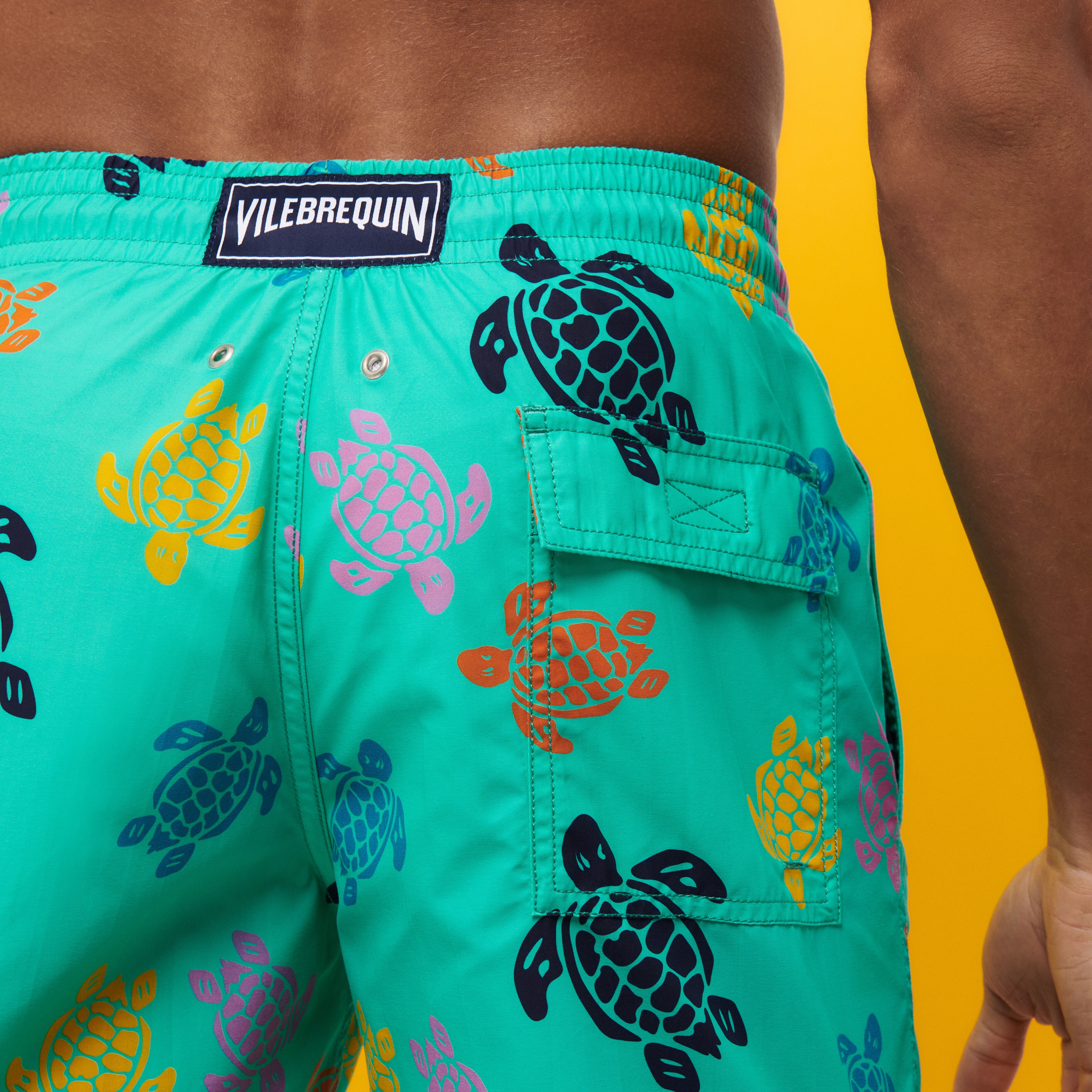Men Swim Trunks Ronde Des Tortues Multicolore - 6