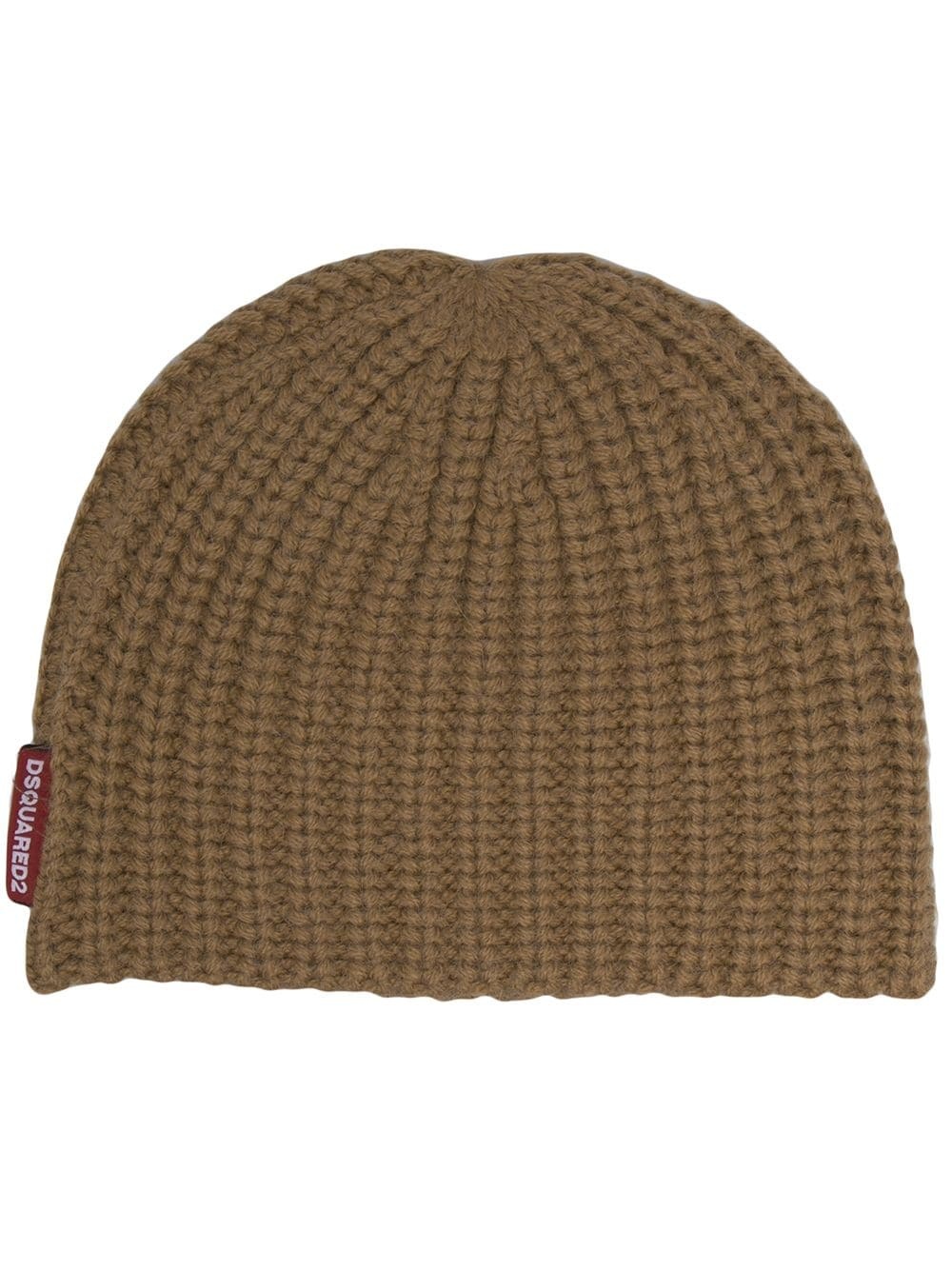 ribbed knit beanie - 1