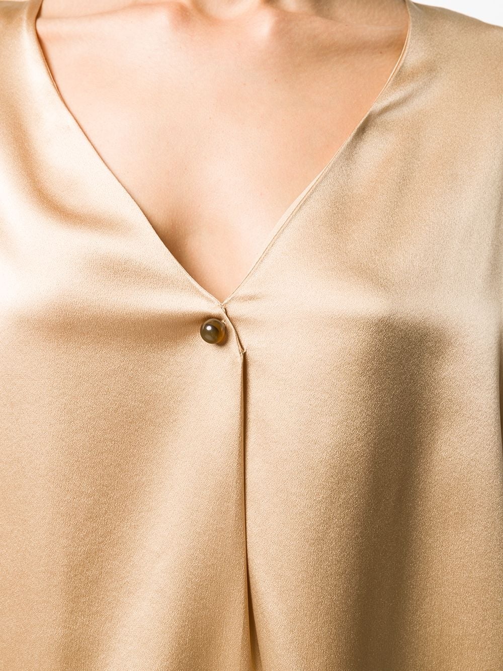 button V-neck blouse - 5