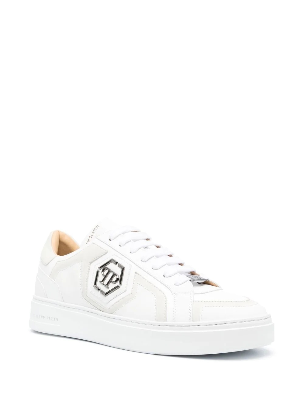 hexagon-logo low-top sneakers - 2