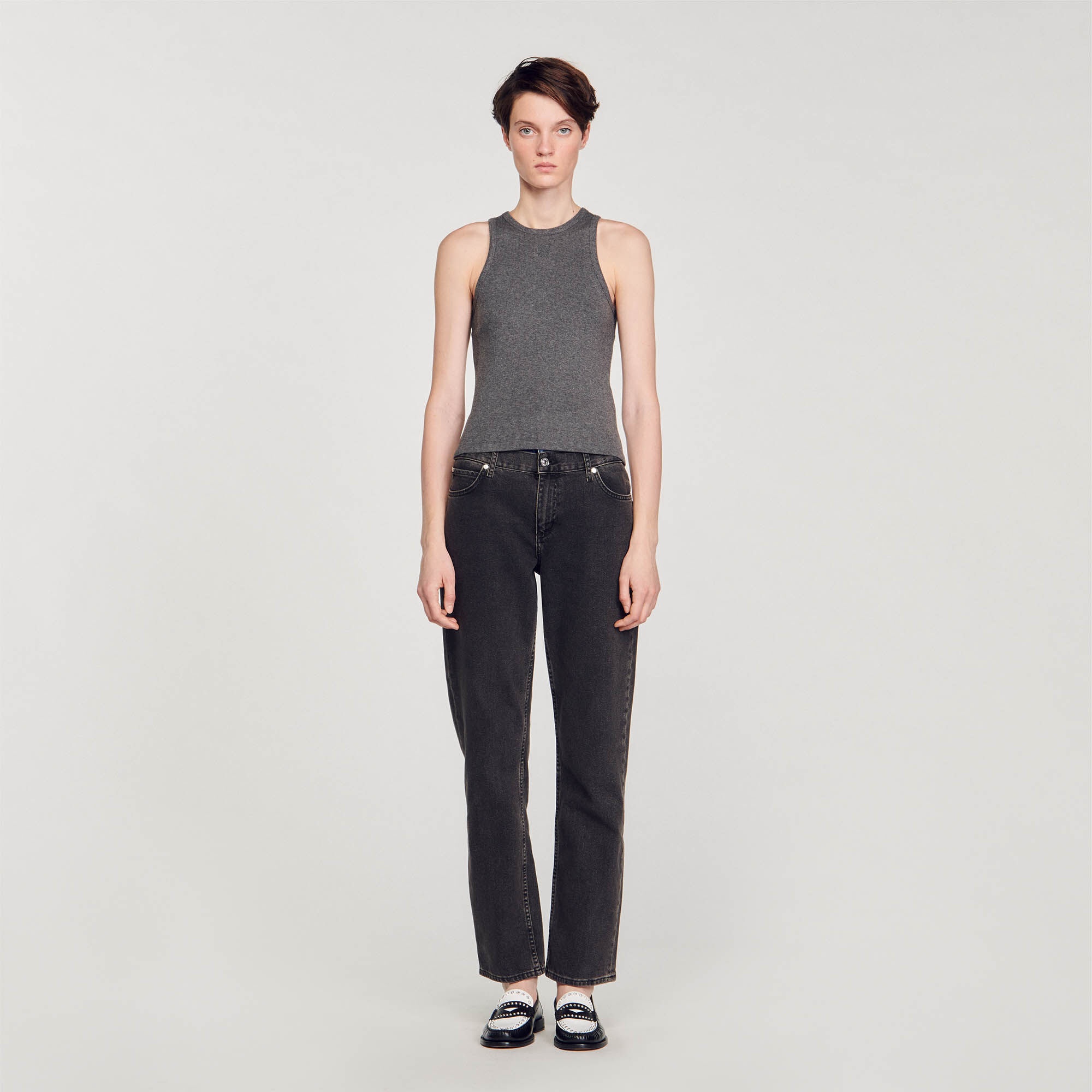 VEST TOP WITH AMERICAN ARMHOLES - 3