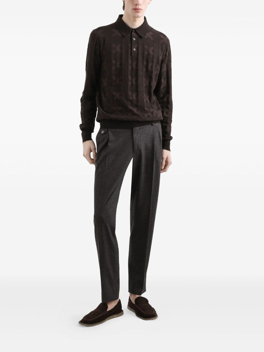 pleated-front trousers - 2