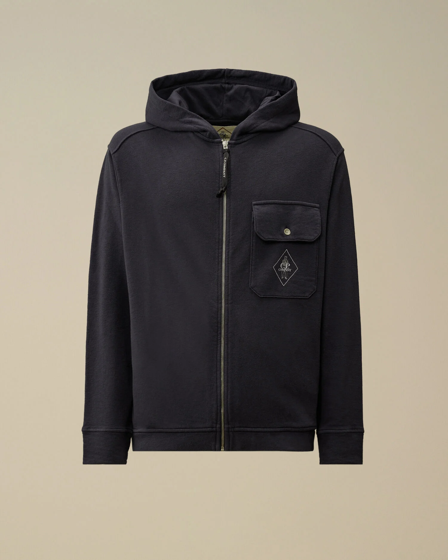Malfilè Fleece Zip Hooded Sweatshirt - 1