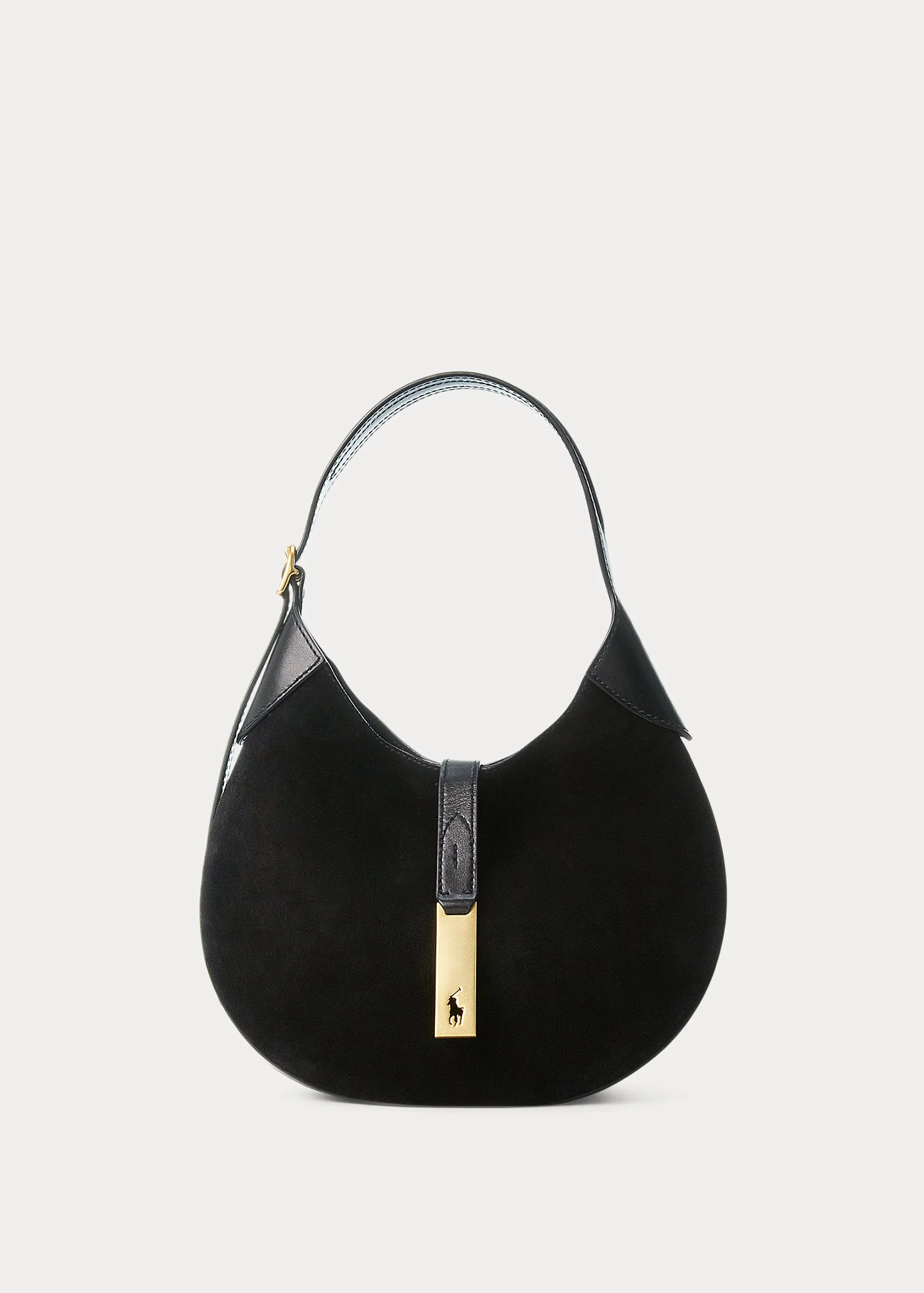 Polo ID Suede Small Shoulder Bag - 1