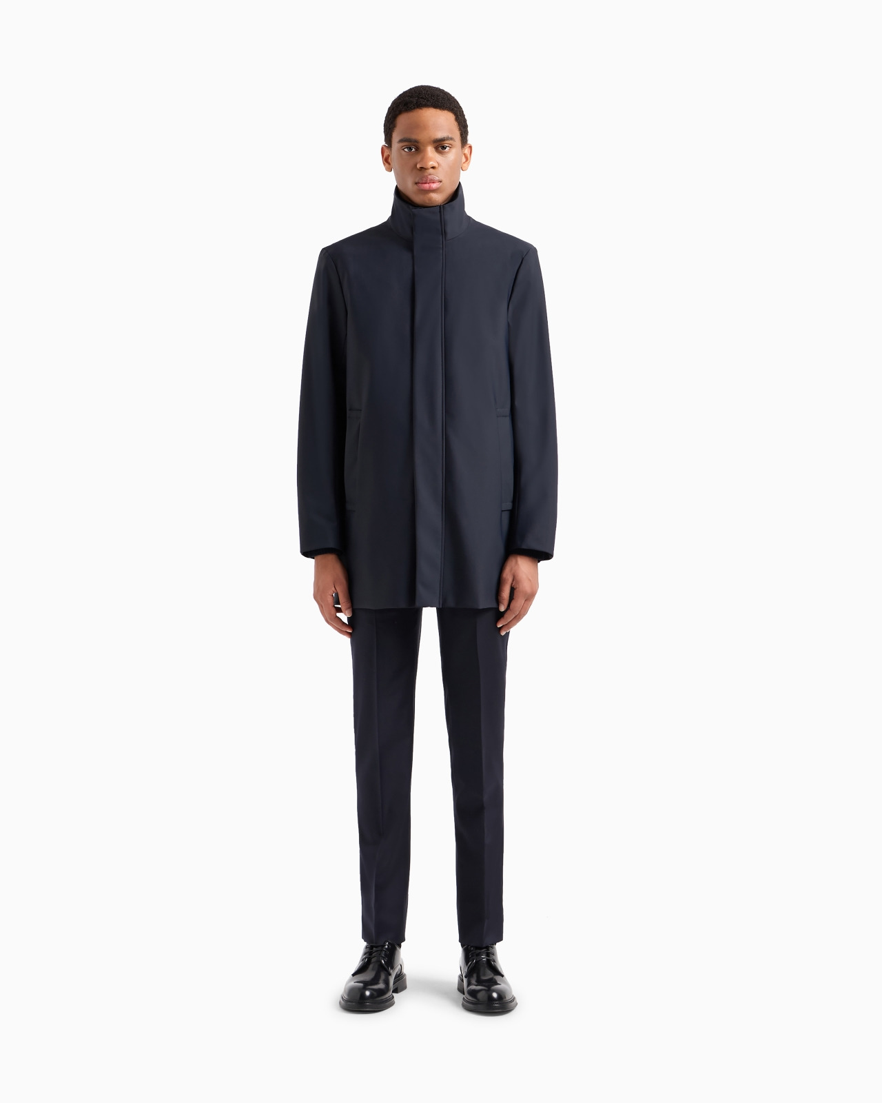 Nylon trench coat with removable gilet - 4