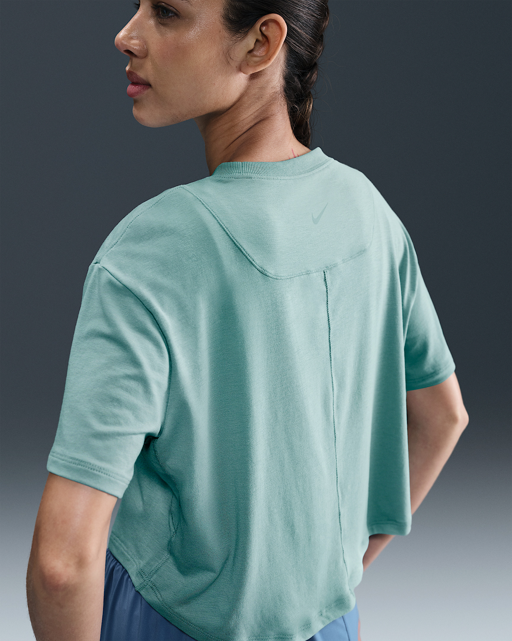 Nike One Relaxed Women's Dri-FIT Cropped Short-Sleeve Top - 2