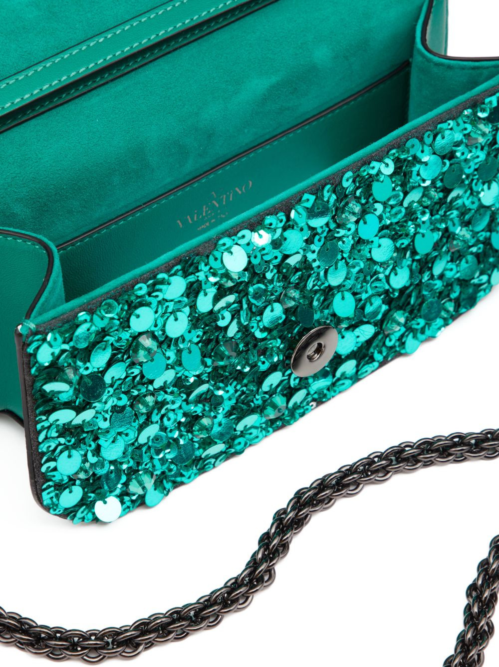Locò VLogo sequin shoulder bag - 6