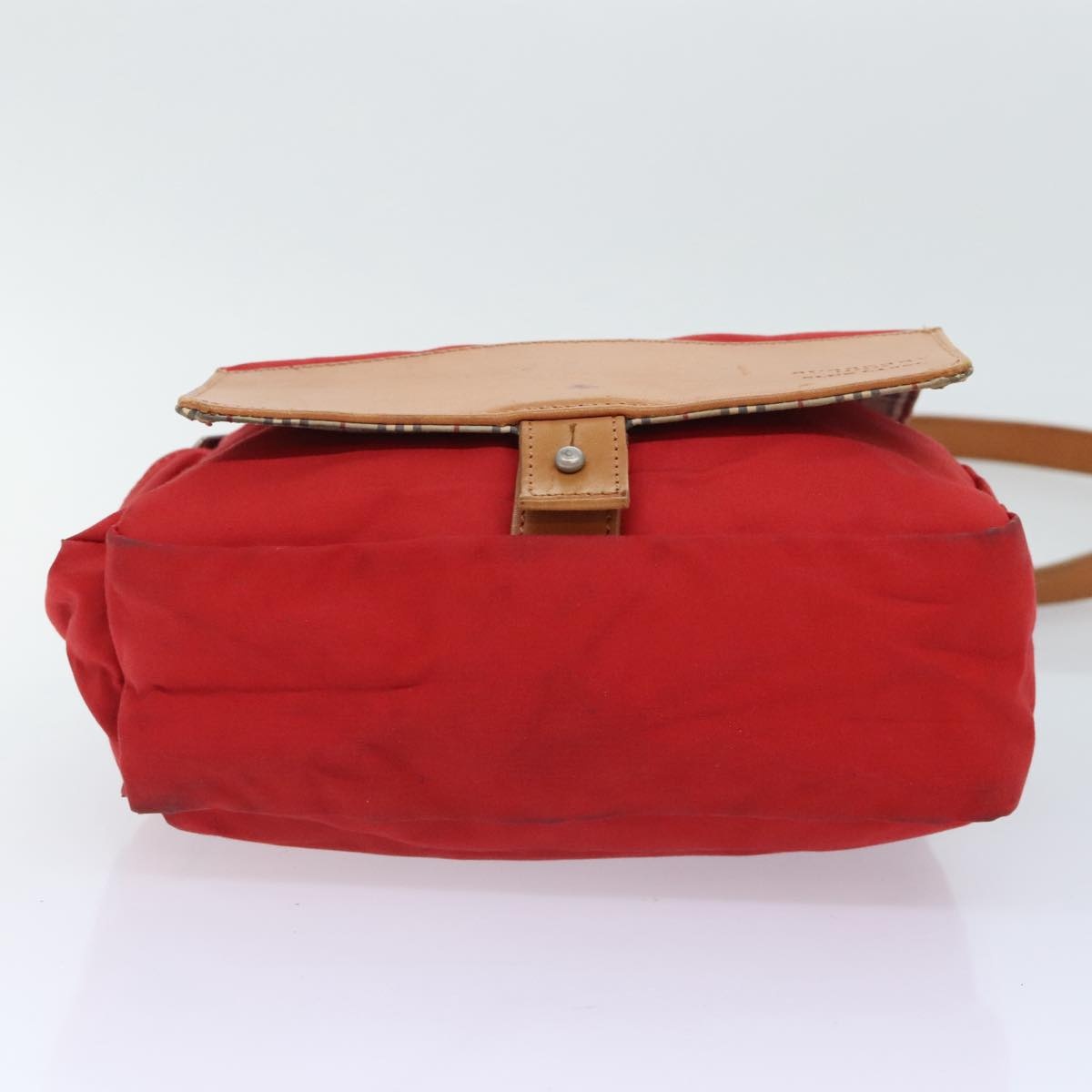 Burberry Shoulder Bag Nylon Red - 9