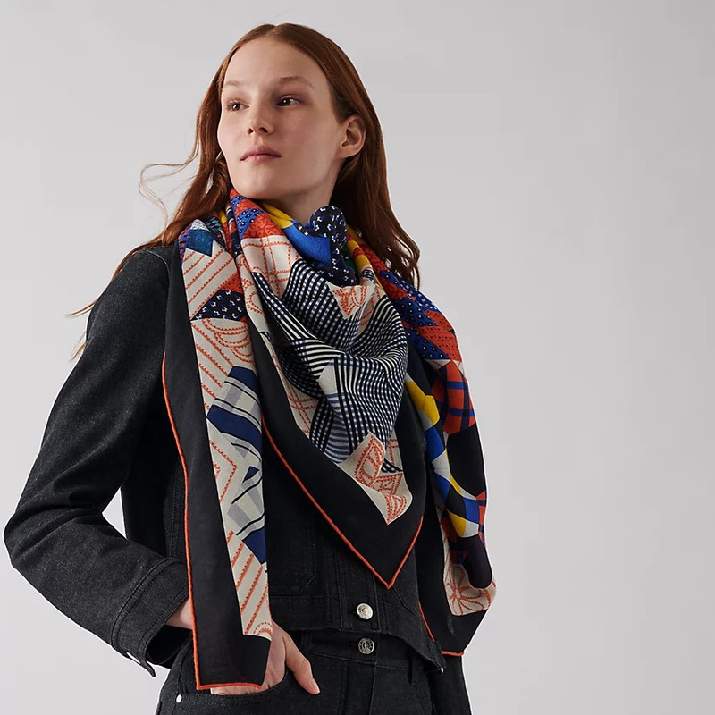 Hermès American Quilts shawl 140 outlook
