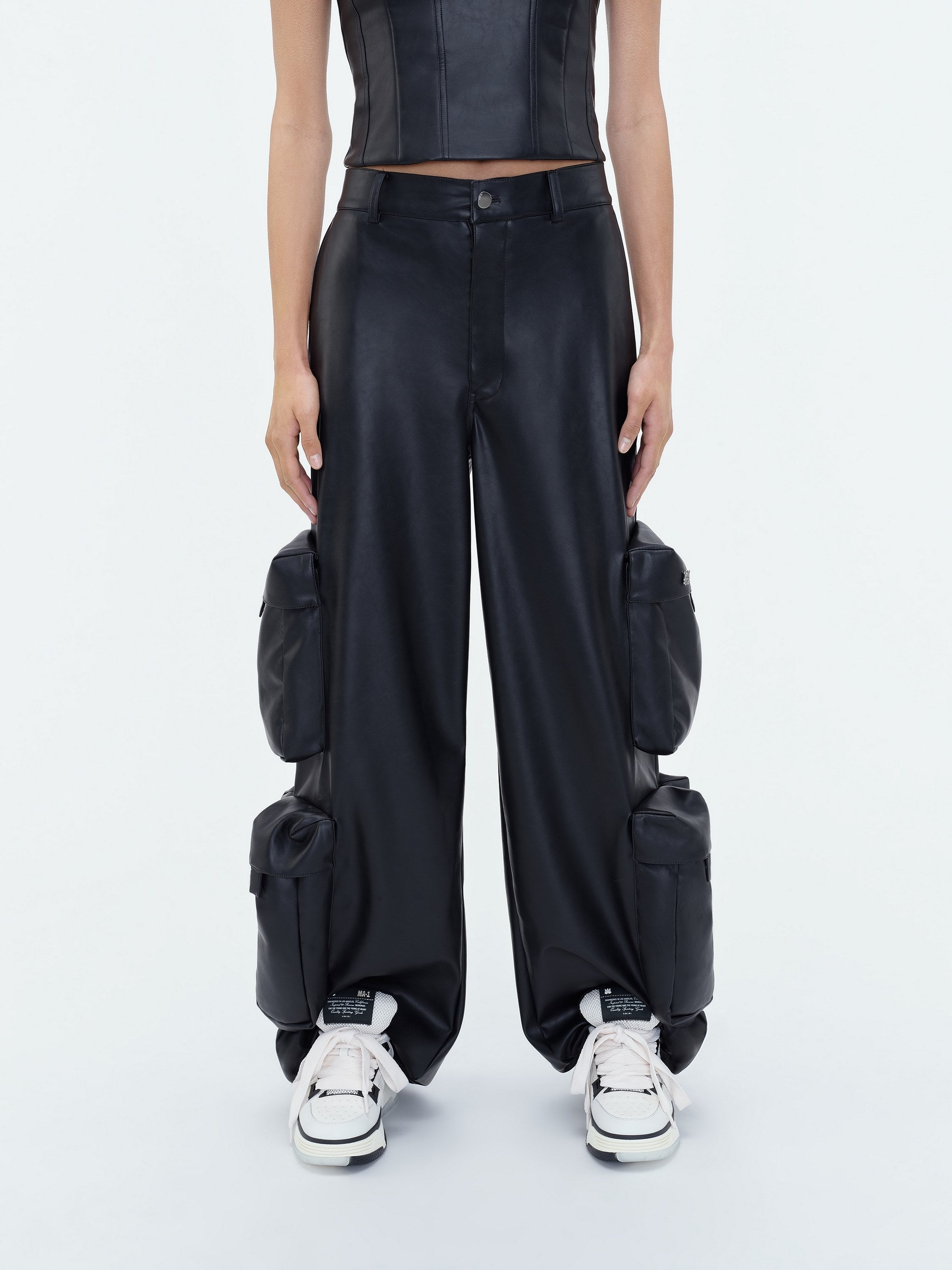 WIDE LEG CARGO PANT - 3