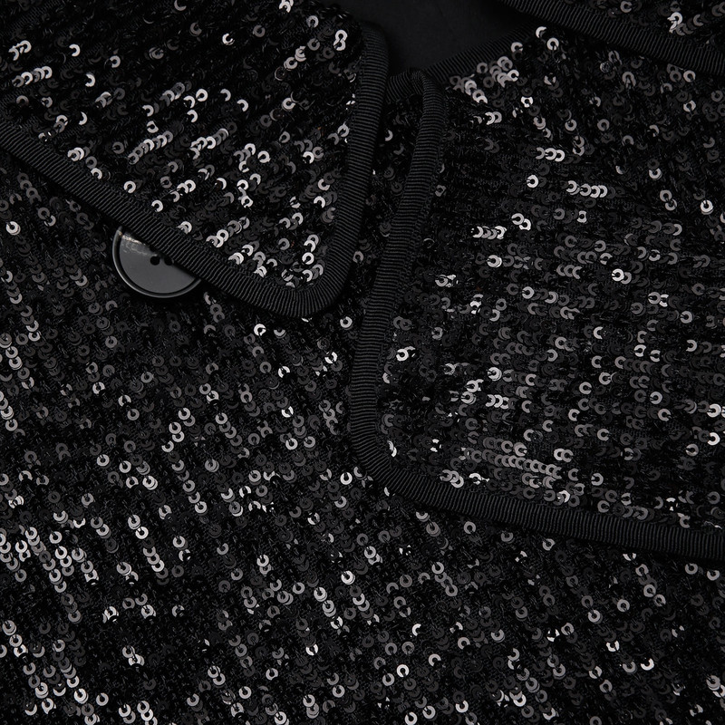 Black Sequin Coat 7