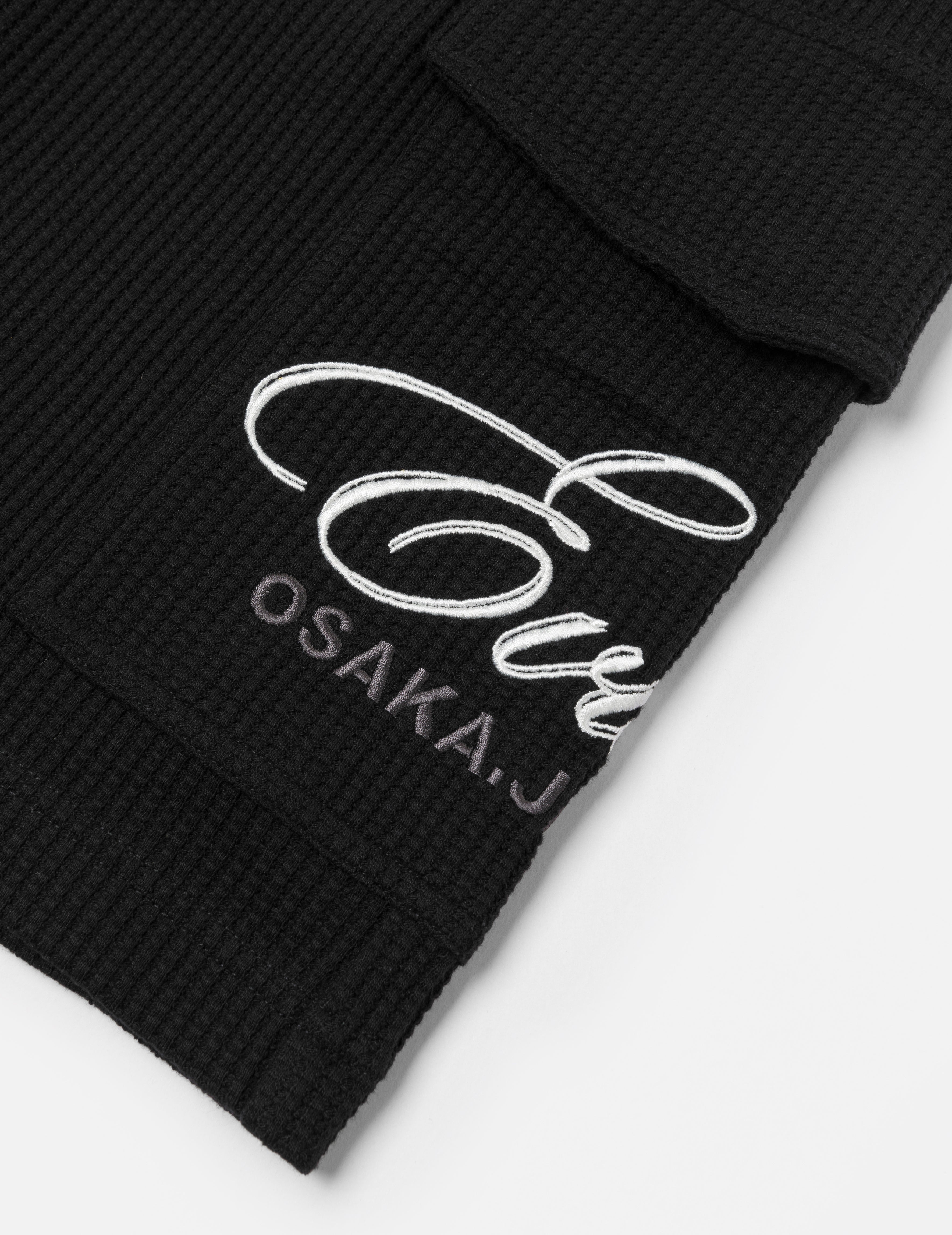 Seagull and Logo Embroidery Fashion Fit Waffle Sweatshorts - 5