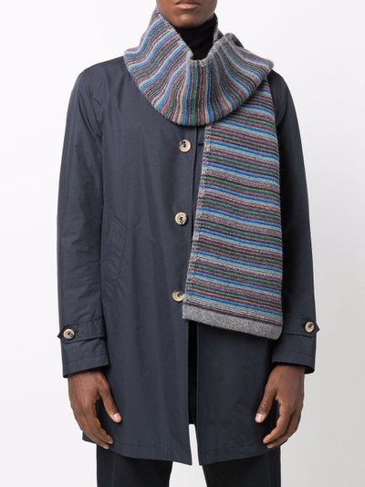 Paul Smith artist stripe lambswool scarf outlook