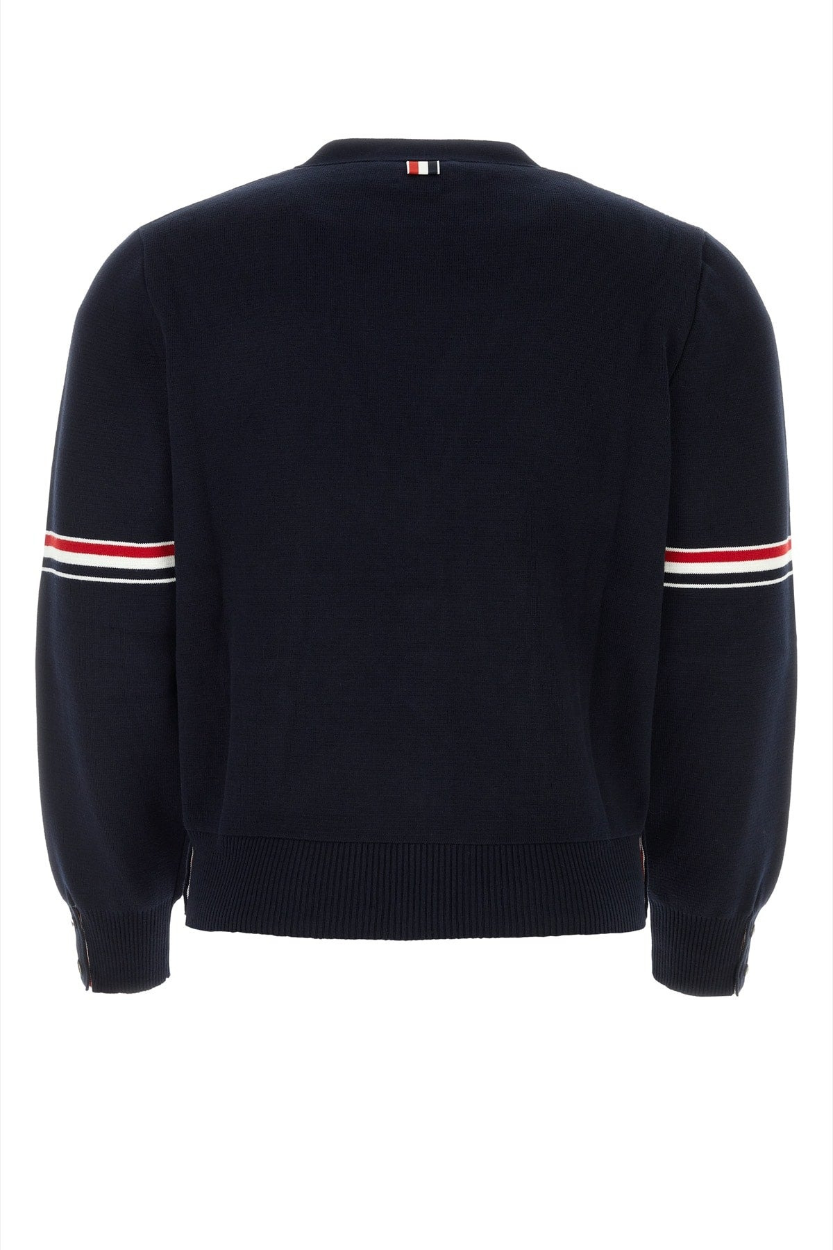 Thom Browne Men Milano Stitch V-Neck Cardigan W Rwb Str - 2