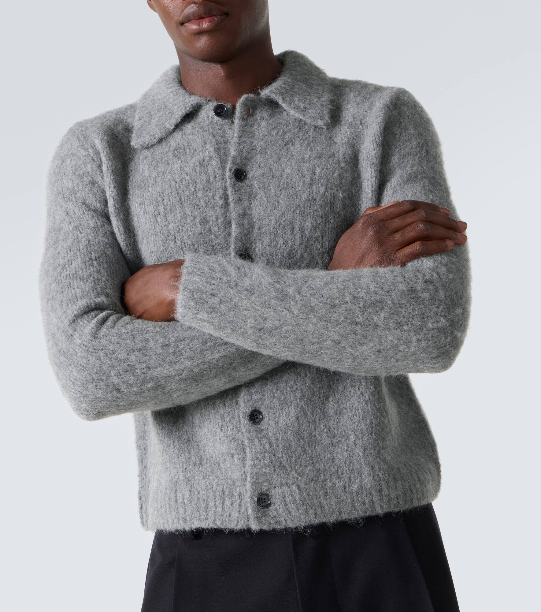 Alpaca and wool-blend cardigan - 5