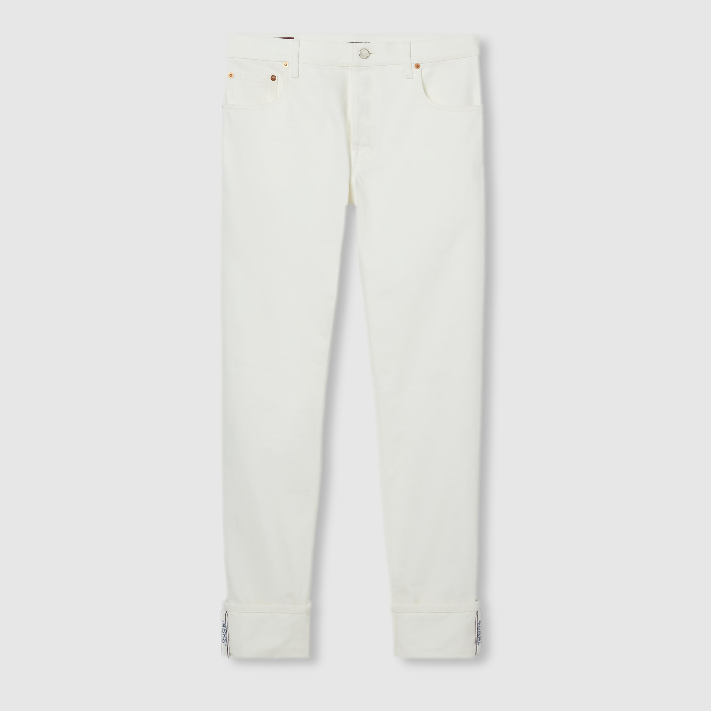 Tapered fit denim pants - 1