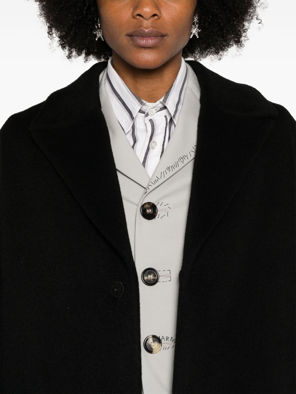 felted midi coat - 5
