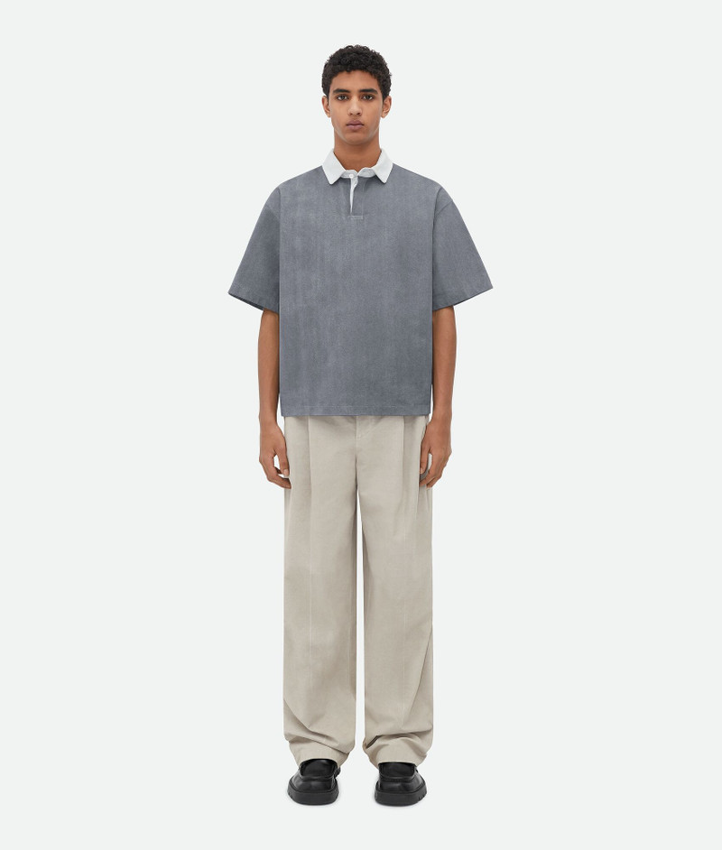 Relaxed Fit Printed Leather Polo 1