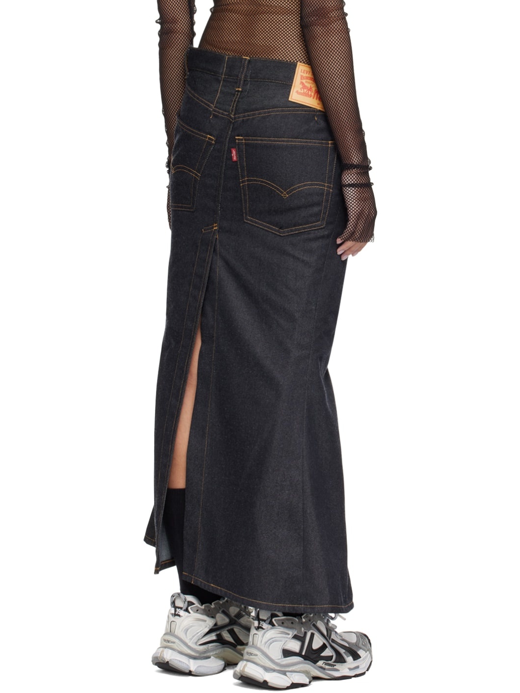 Indigo Levi's Edition Denim Midi Skirt - 3