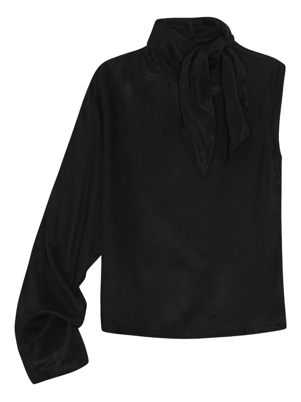 one-sleeve asymmetric blouse - 1
