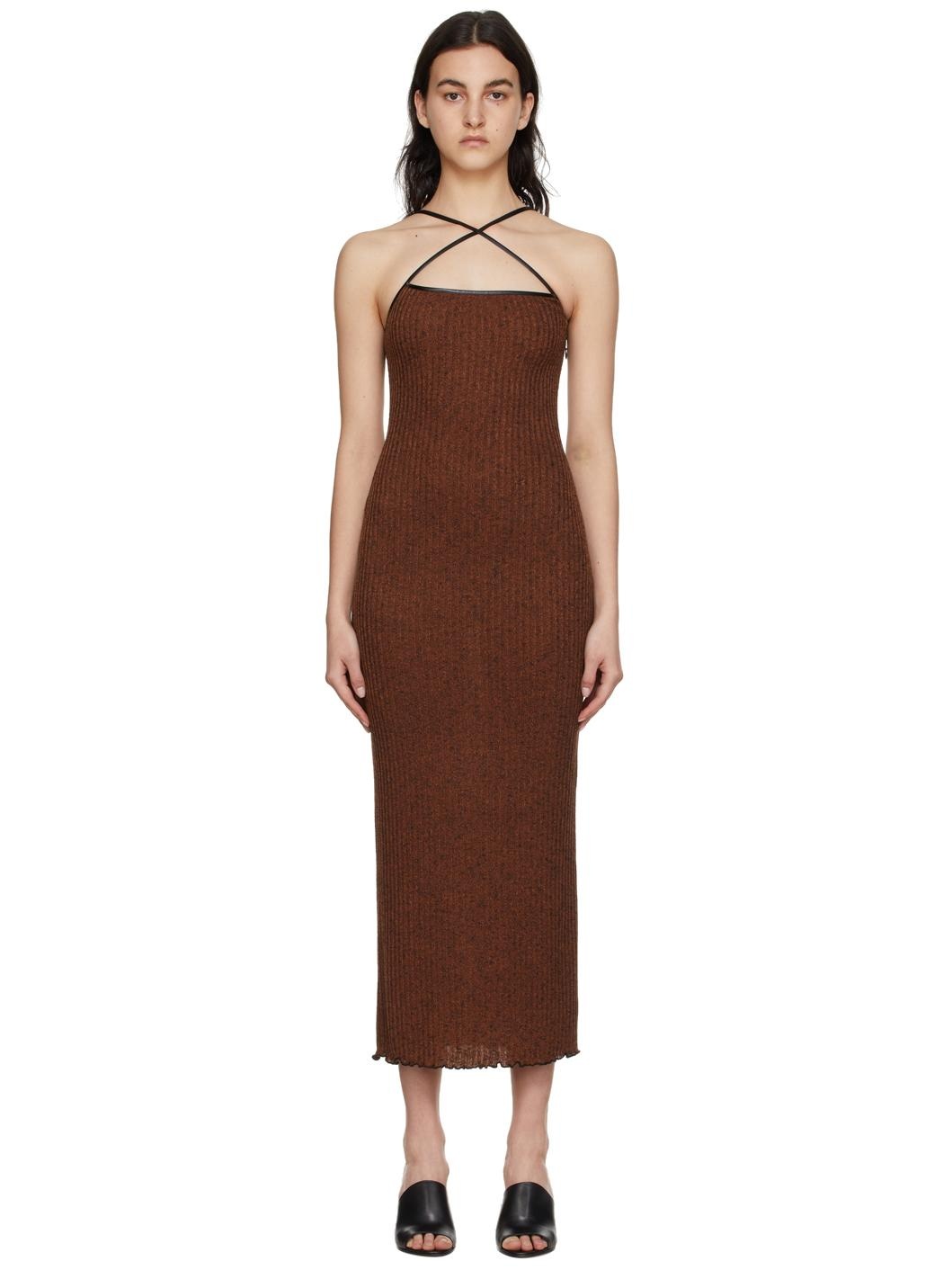 Brown Arya Long Dress - 1
