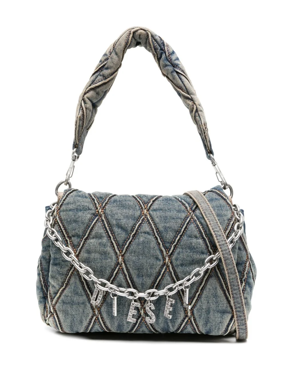 Diesel Women Charm Small Denim Shoulder Bag - 1