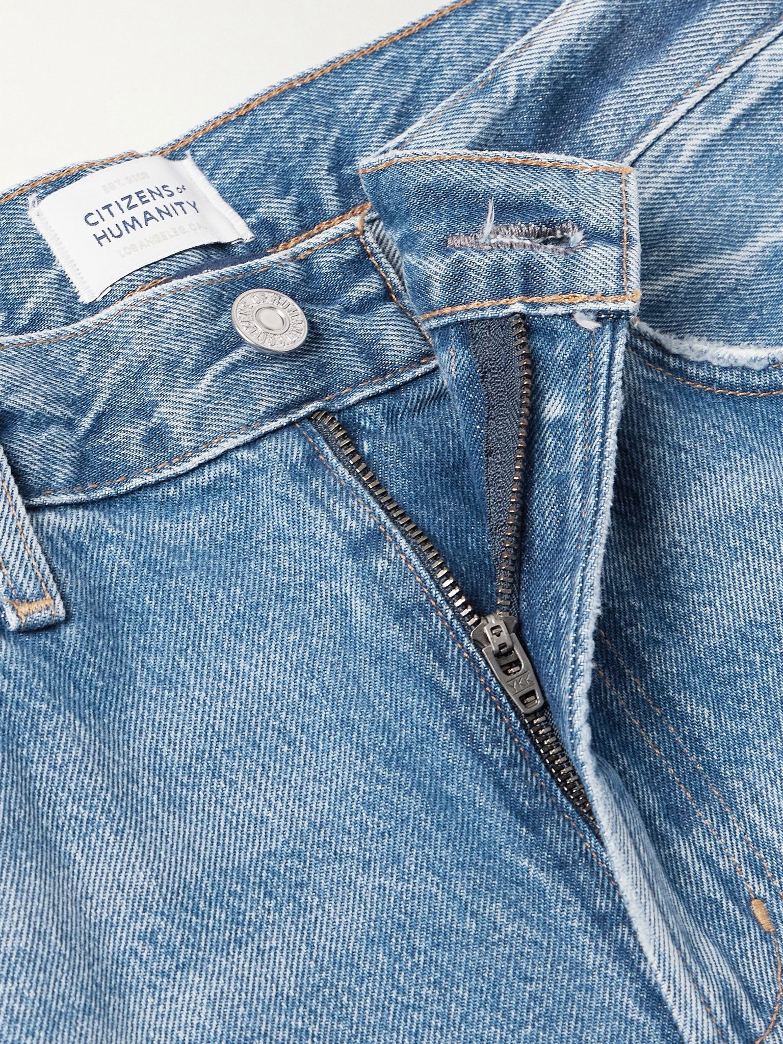 Miro mid-rise barrel-leg recycled jeans Mid denim - 4
