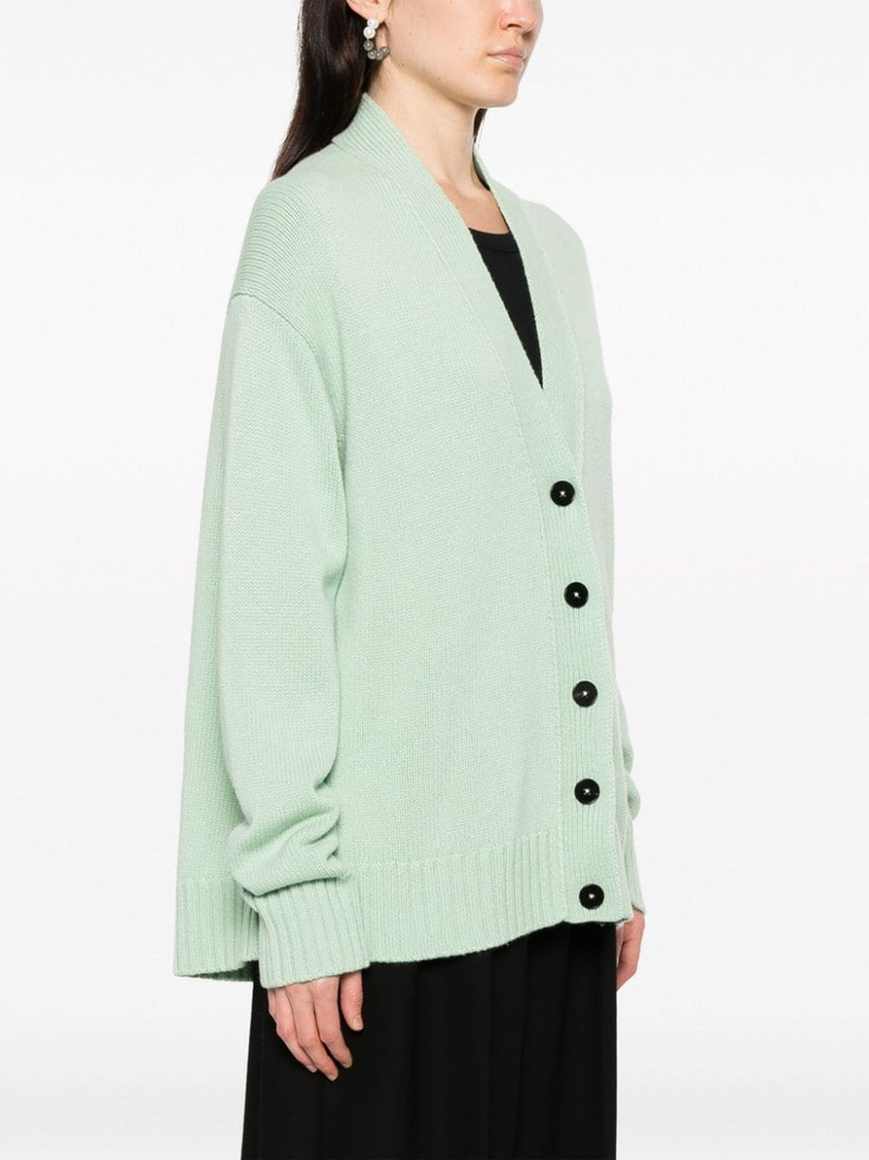 V-neck ribbed-knit cardigan 3