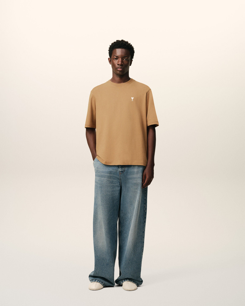 AMI Paris BROWN COTTON AMI DE COEUR T-SHIRT outlook