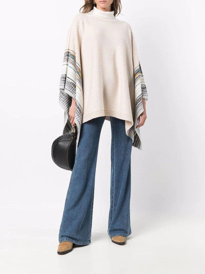 Missoni striped knit poncho outlook