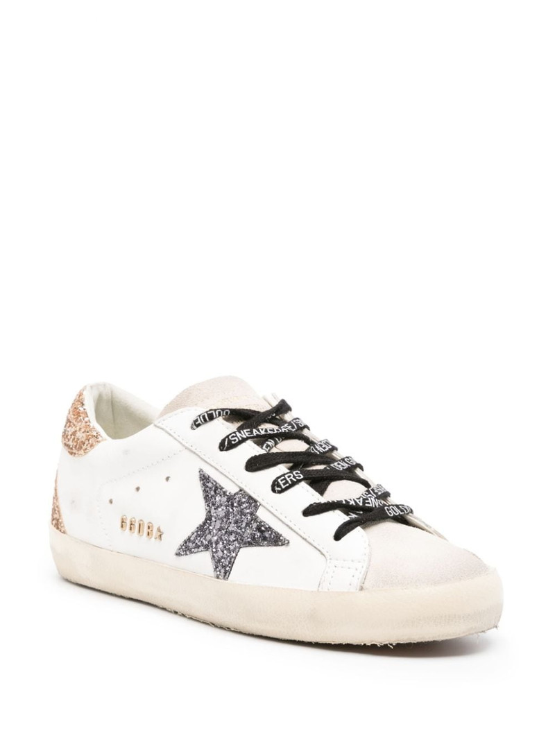 Golden Goose Super-Star glittered sneakers outlook