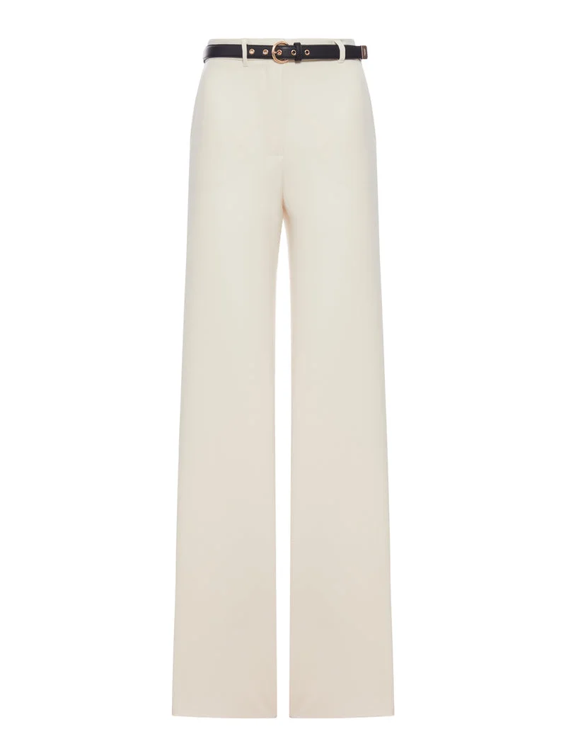 Max Mara Studio Women Wide Leg Cady Pants - 1