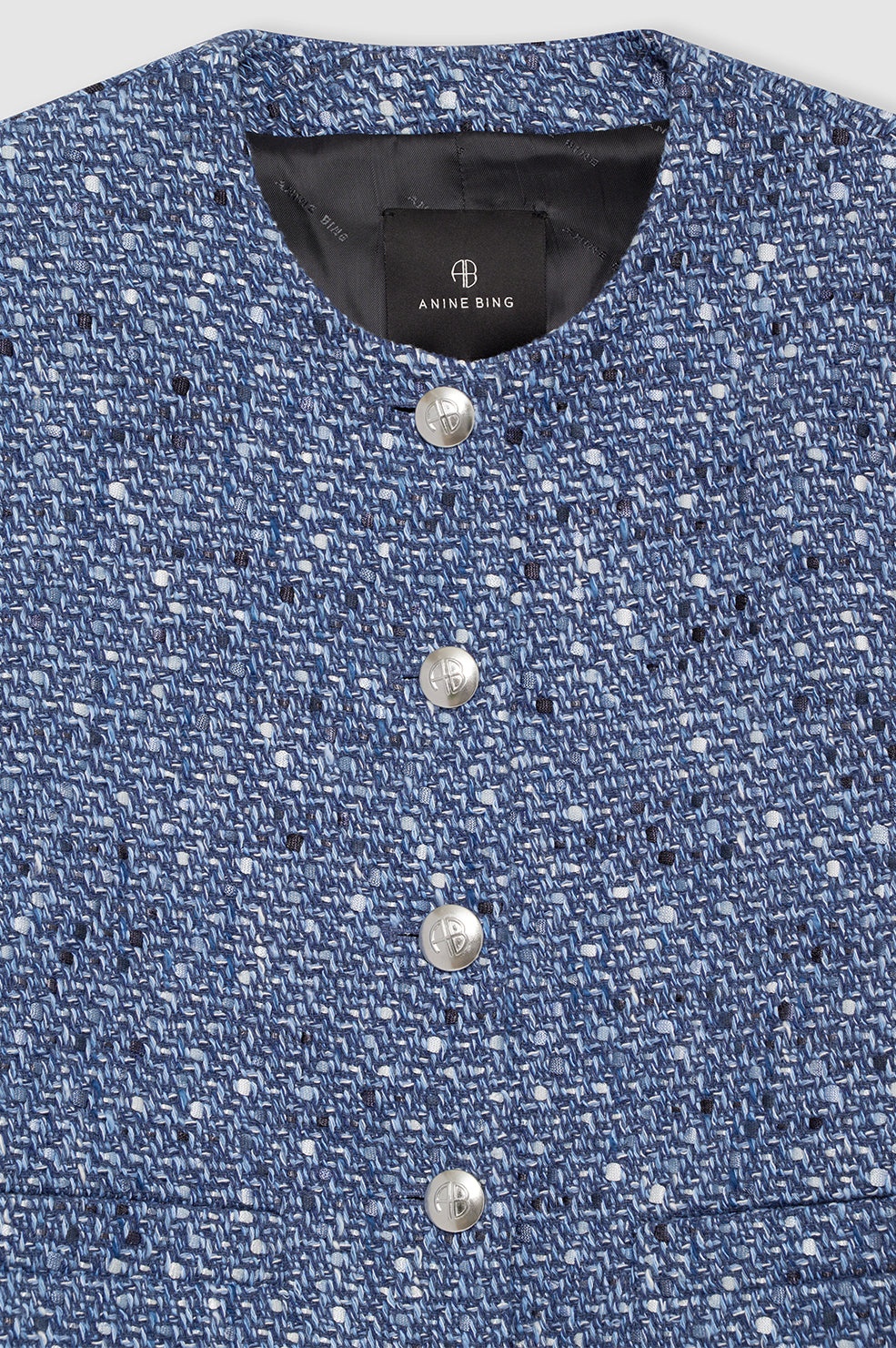 Amber Jacket - Blue Tweed - 4