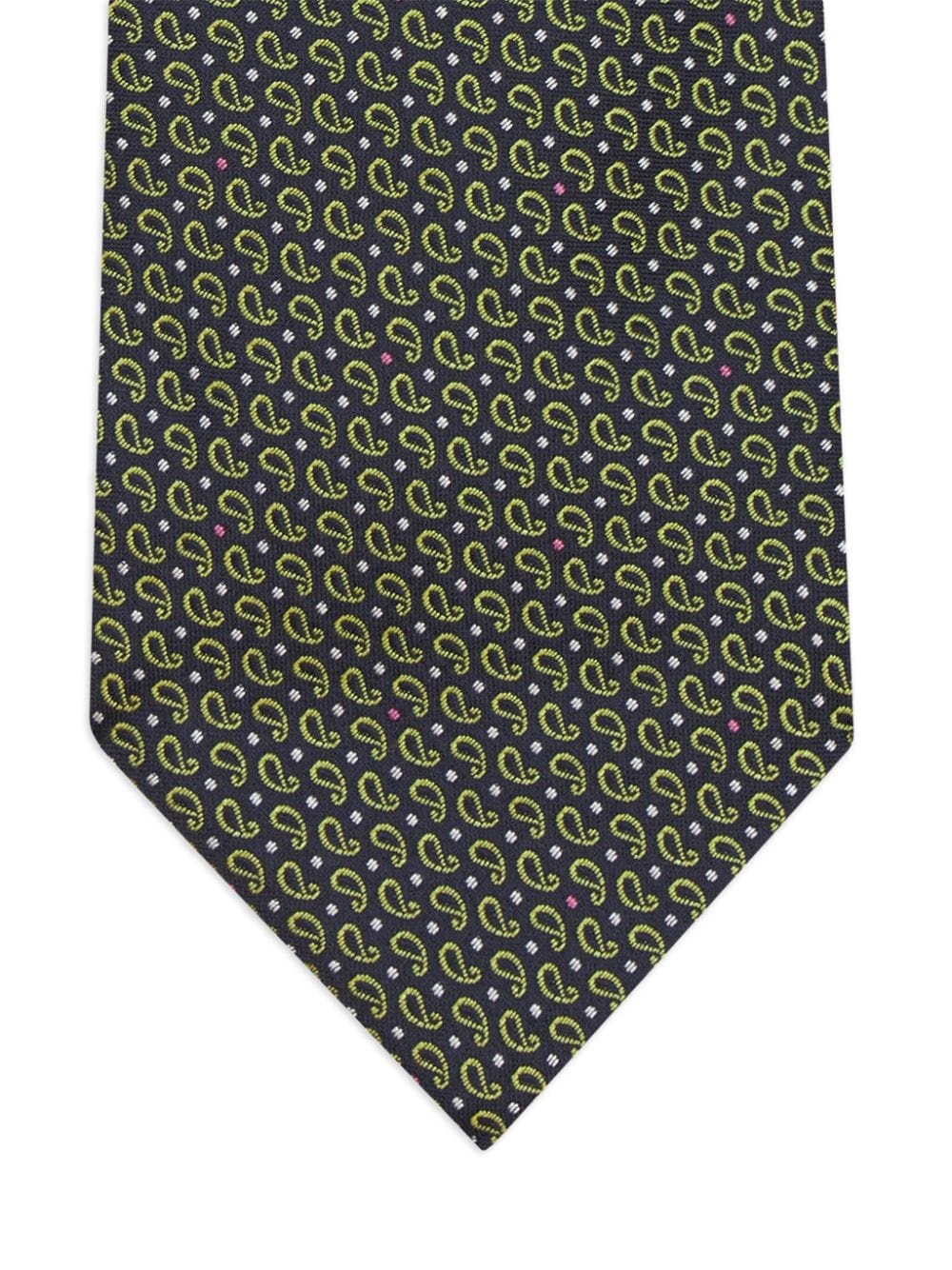 paisley-pattern silk tie - 3
