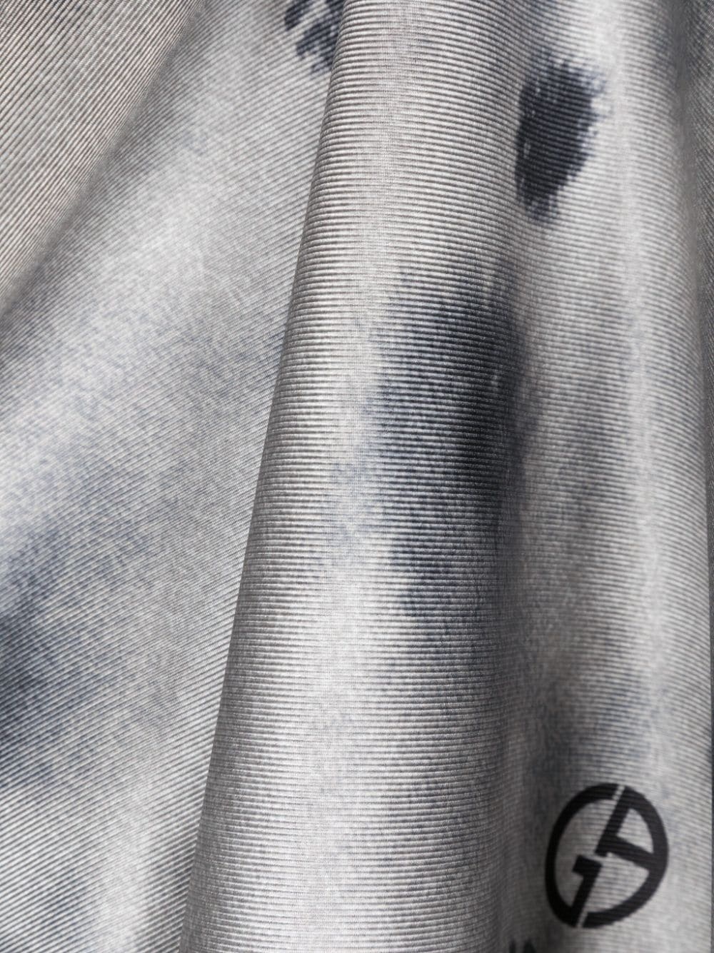 logo-print silk foulard scarf - 3