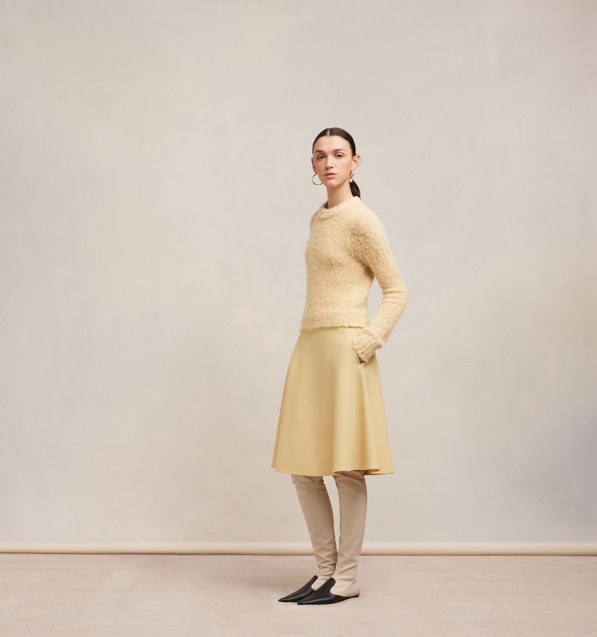 A Line Midi Skirt - 4
