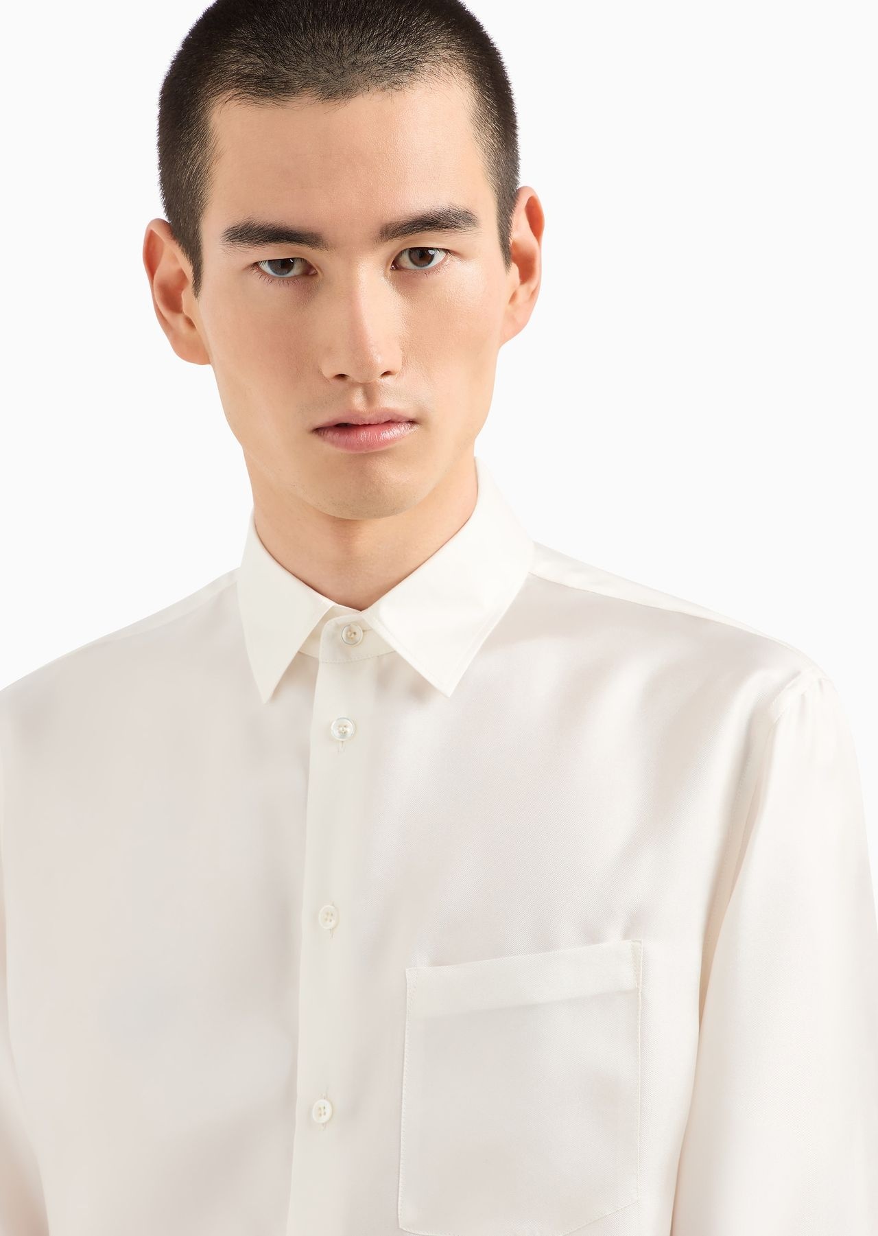 Slim-fit, silk-twill shirt - 5