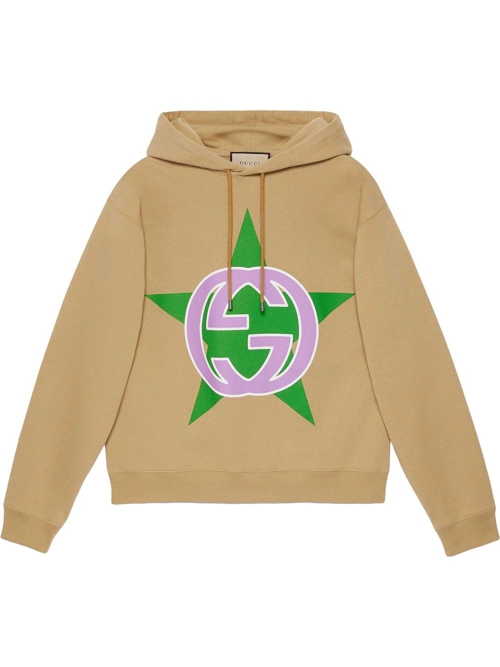 Interlocking G star-print hoodie - 1