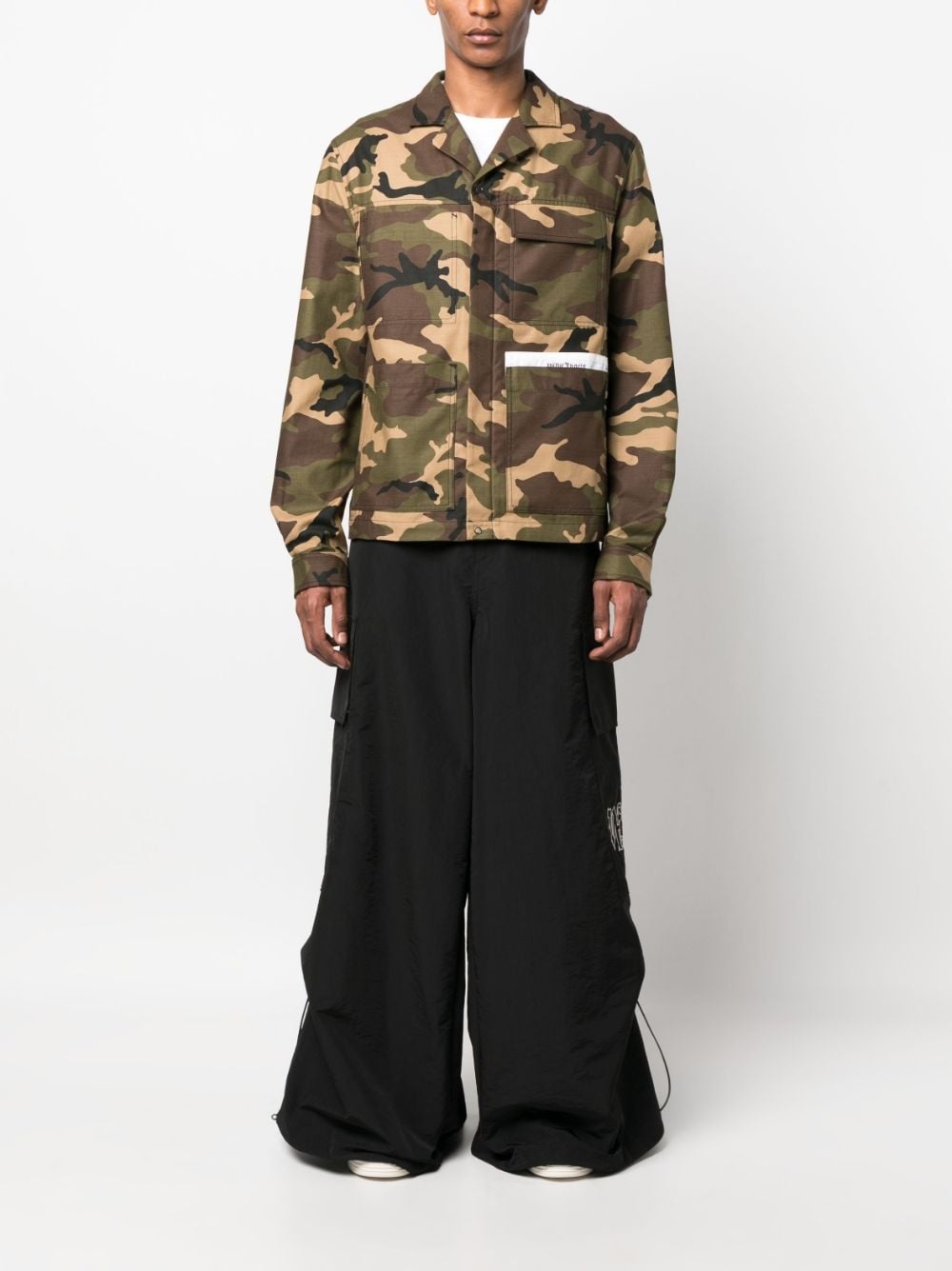 camouflage-print cotton jacket - 2