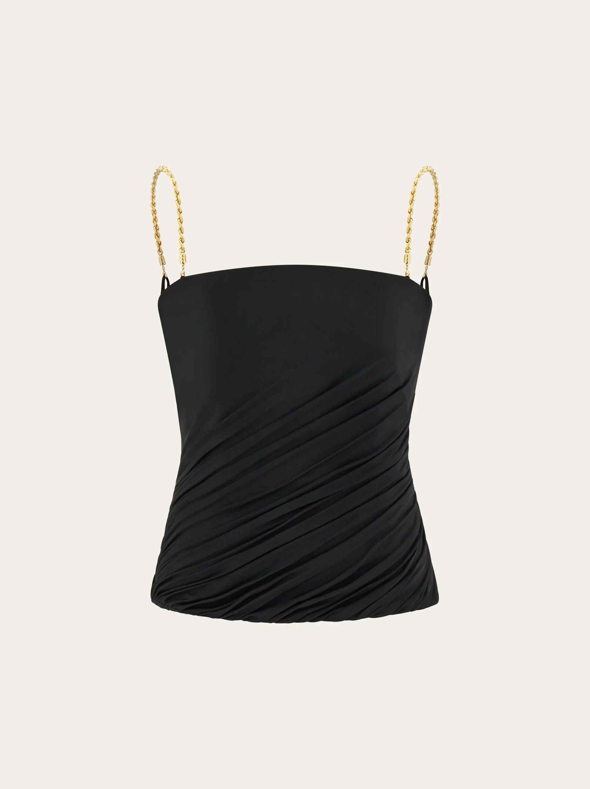 Gathered top with chain detail - 1